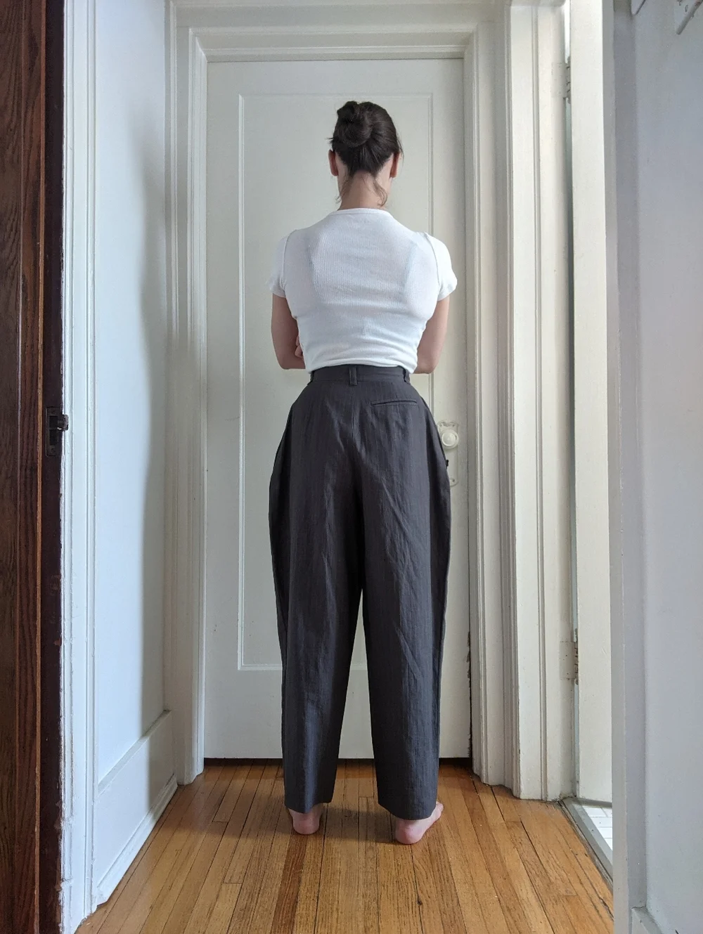 Japanese Vintage Designer Barrel Trousers - Picture 4 of 10